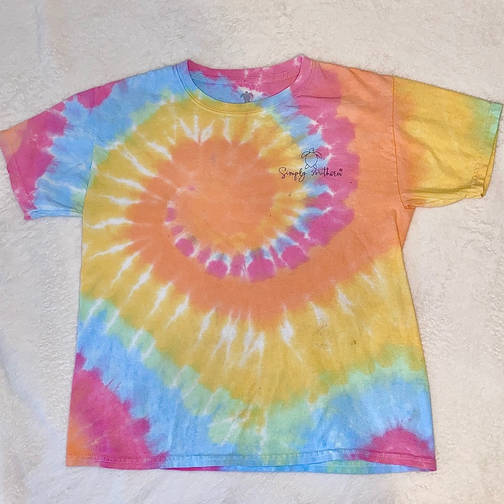 Tie Dye Simply Southern T-shirt